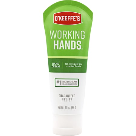 Okeeffes Hand Cream, Hypoallergenic, 3.0 oz, White GORK0290001